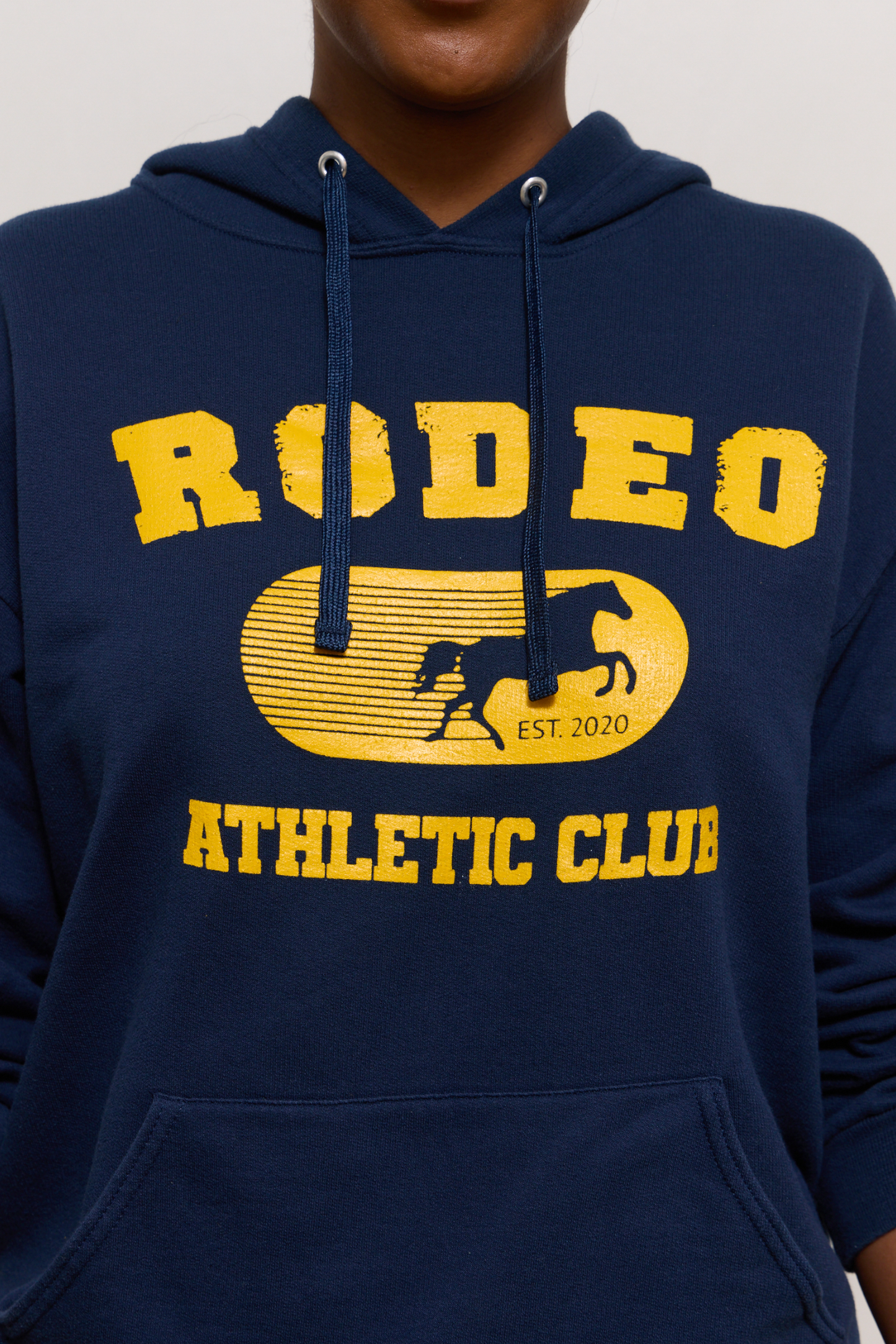 Vintage Collegiate Hoodie - Navy