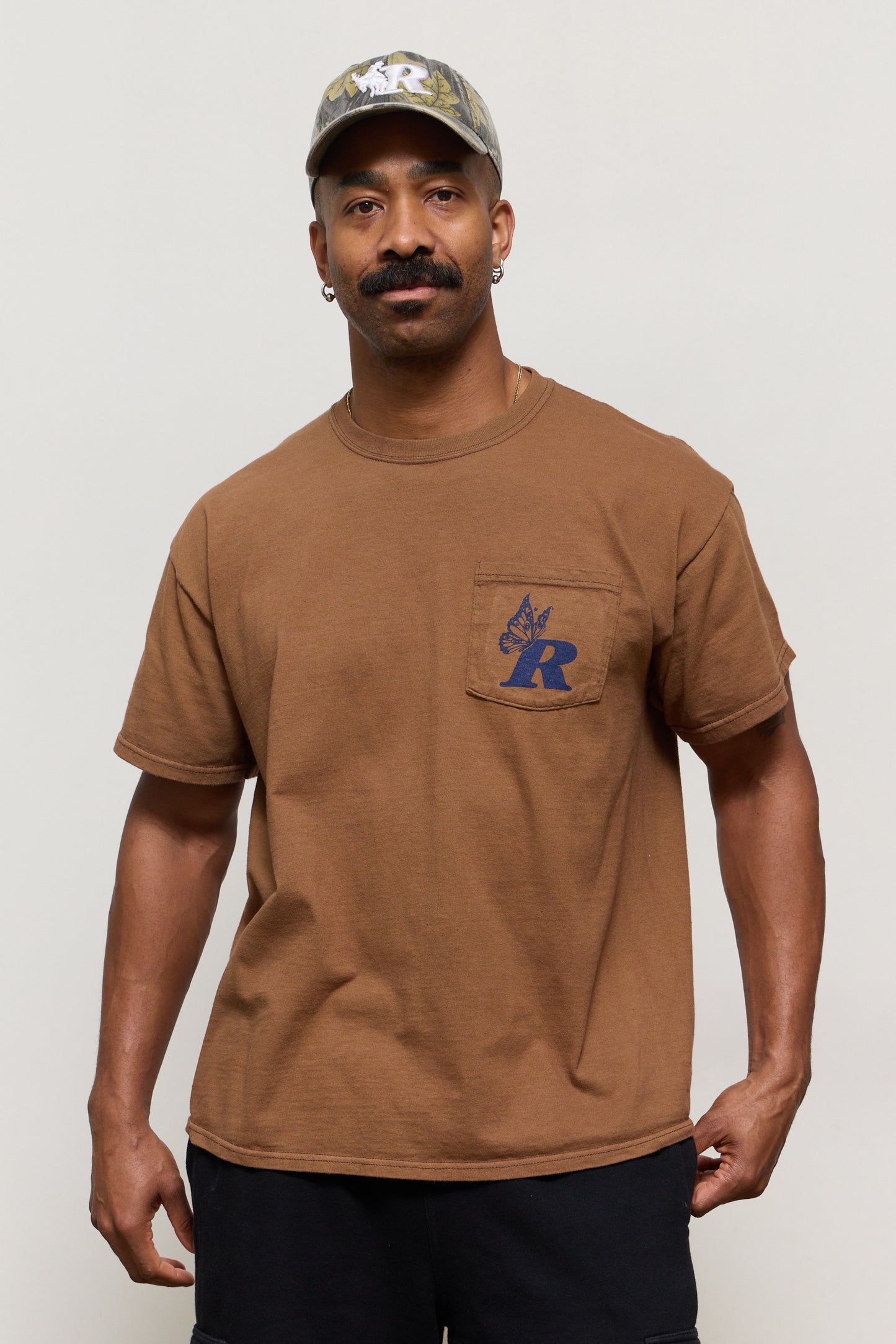 Vintage Belonging Pocket Tee - Brown