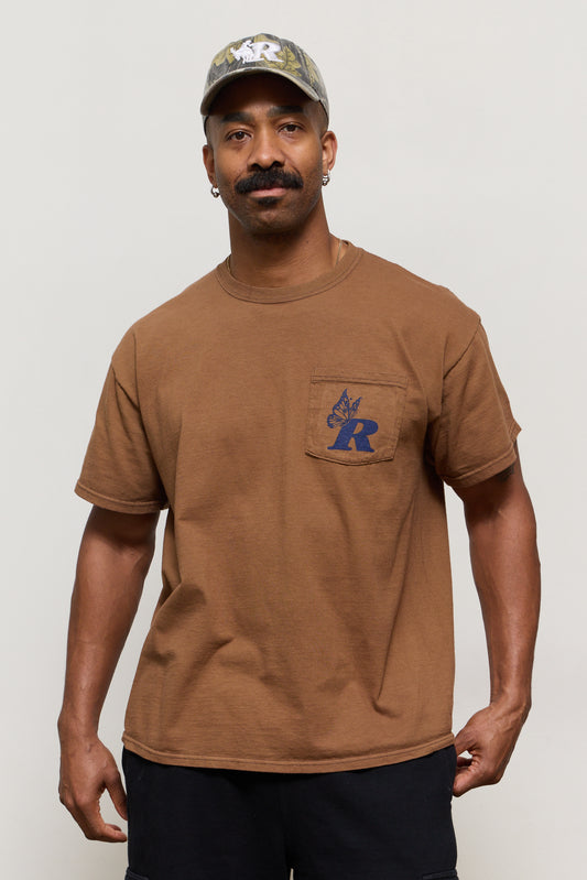Vintage Belonging Pocket Tee - Brown