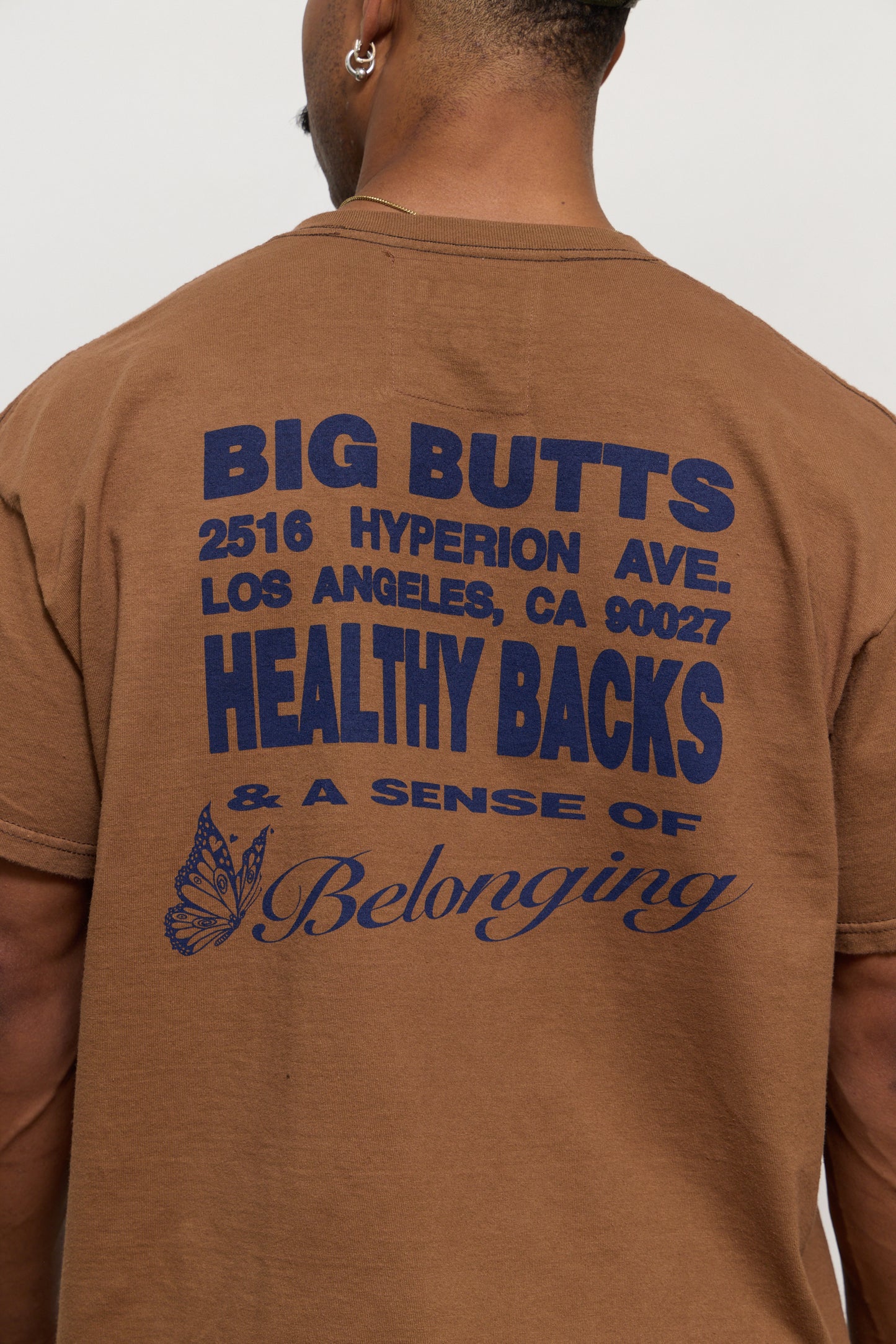 Vintage Belonging Pocket Tee - Brown