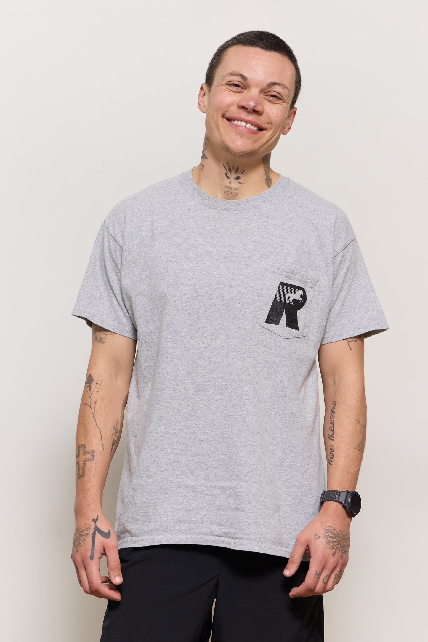Vintage Rodeo Run Club Pocket Tee - Heather