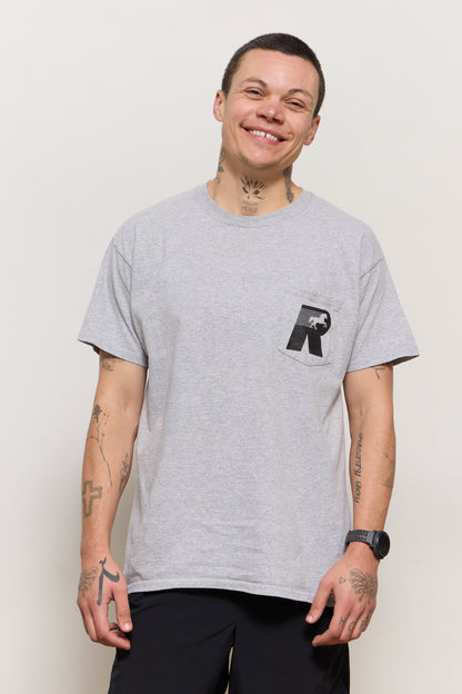 Vintage Rodeo Run Club Pocket Tee - Heather