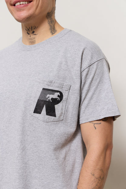 Vintage Rodeo Run Club Pocket Tee - Heather